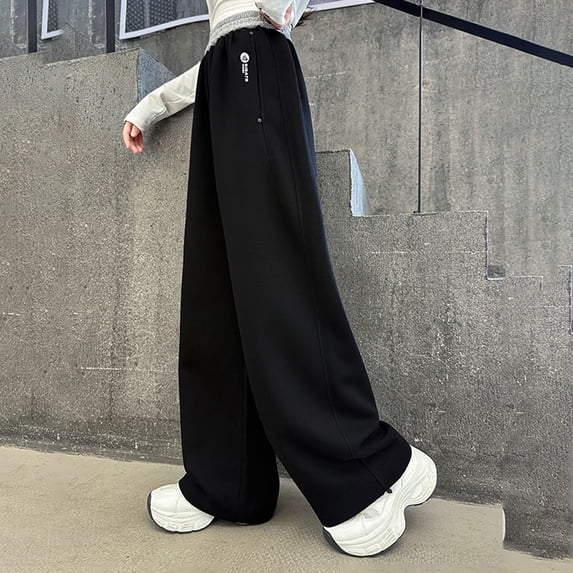 Girls Casual Joggers Elastic Drawstring Sweatpants Solid Color Comfortable Pants For Ages 4 To 12 Years Tween Kids Summer Soft Comfy Cute Basic Pants