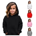 thumbnail image 1 of Girls Casual Long Sleeve Hoodies Cute Oversized Pocket Sweatshirt Tops Girl Hoodies 5-6 Years, 1 of 9