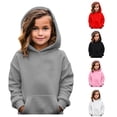 thumbnail image 1 of Girls Casual Long Sleeve Hoodies Cute Oversized Pocket Sweatshirt Tops Girl Hoodies 6-7 Years, 1 of 9