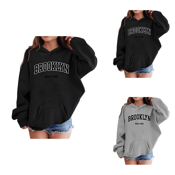 Girls Casual Long Sleeve Oversized Hoodie with Pocket, California Letter Print Pullover Sweatshirt Top for Everyday Comfort, 4-13 Years
