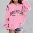 thumbnail image 1 of Girls Casual Long Sleeve Pullover Hoodie Without Comfortable Sweatshirt for Kids Daily Campus Outdoor Activities, 1 of 3