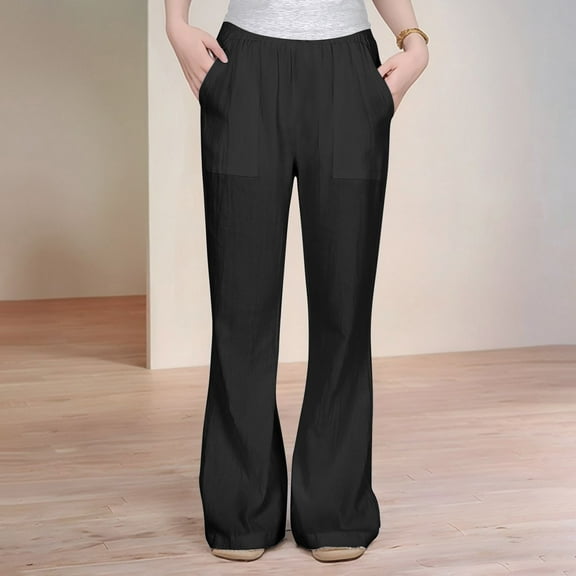 Girls Casual Loose Fit Flowy Pants High Waist Flared Trousers for Girls Comfortable Beach Wear Kids Fashion Bottoms