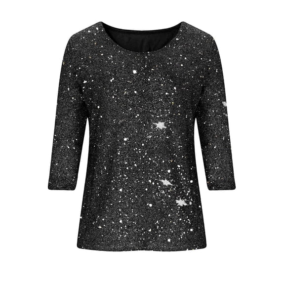 Girls Casual Lurex Short Sleeve Blouse Loose Fit Round Neck Top Comfortable Tunic Shirt For Kids
