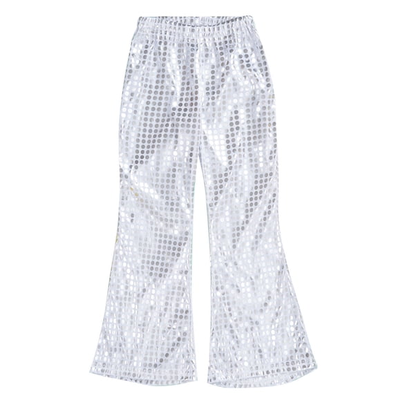 Girls Casual Pants Sequin Glitter Party Carnival Gown Trousers for Toddler Bottom Wear