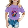 thumbnail image 1 of Girls Casual Short Sleeve Round Neck T Shirt Loose Fit Comfortable Top For Soft Breathable Daily Wear Tops Tees & Shirts, 1 of 3