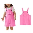 thumbnail image 1 of Girls' Casual Sleeveless Jumpsuits with Pockets Toddler Girl Summer Cute Clothes for Girls 6-7 Years Girls Fashion, 1 of 5