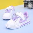 thumbnail image 1 of Girls Casual Sneakers Heart Pattern Toddler Kids Sports Skate Shoes Waterproof Flats Walking Shoes Pink/Purple, 1 of 16