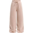 thumbnail image 1 of Girls Casual Straight Leg Pants Comfortable Elastic Waistband Sweatpants for Play Everyday Wear Size 13-14 Years, 1 of 4