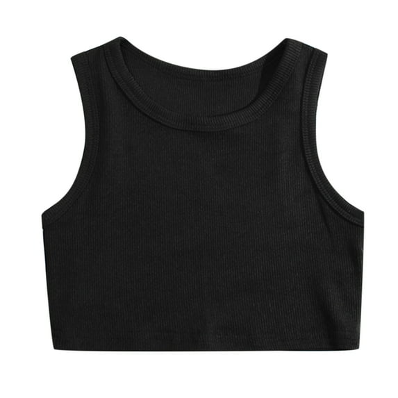 Girls Casual T-Shirt Dance Tank Racerback Crop Tank Sleeveless Sports Dance Ballet Gymnastics Dancewear Toddler Boys Tees,Size 2 Years-3 Years