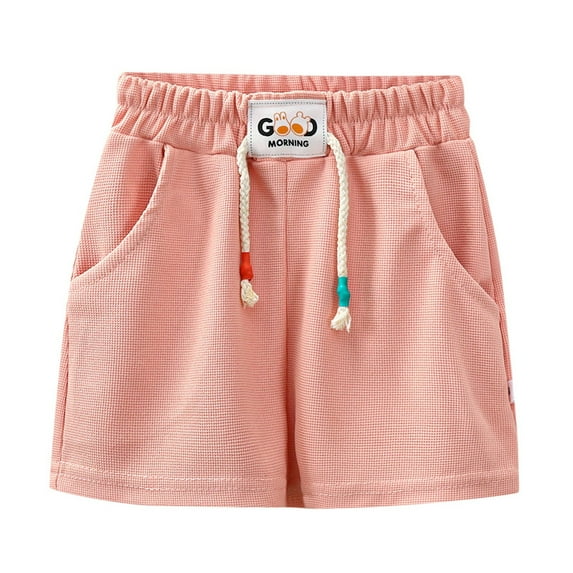 Girls Casual T-Shirt Shorts Drawstring Casual Summer Shorts Elastic Pants Toddler Boy Shirts,Size 9 Years-10 Years