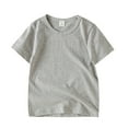 thumbnail image 1 of Girls Casual T-Shirt Summer Leggings T Short Baby Short Sleeves Solid Color Toddler Boys Tees,Size 5 Years-6 Years, 1 of 9