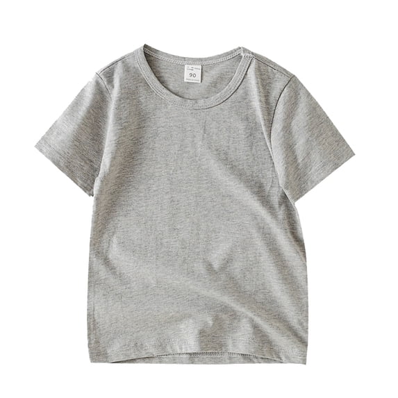 Girls Casual T-Shirt Summer Leggings T Short Baby Short Sleeves Solid Color Toddler Boys Tees,Size 5 Years-6 Years