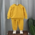 thumbnail image 1 of Girls Casual Two Piece Outfits Set Pullover Sweatshirt Children Fall Suit, 1 of 2