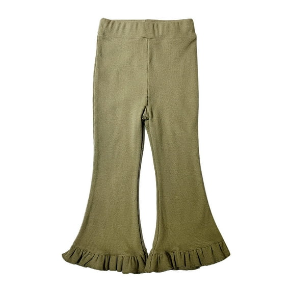 Girls Casual Wide Leg Pants 2-3 Years Toddler Kids Baby Girls Fashion Cute Sweet Elasticity Flared Pants Trousers Pants Leggings