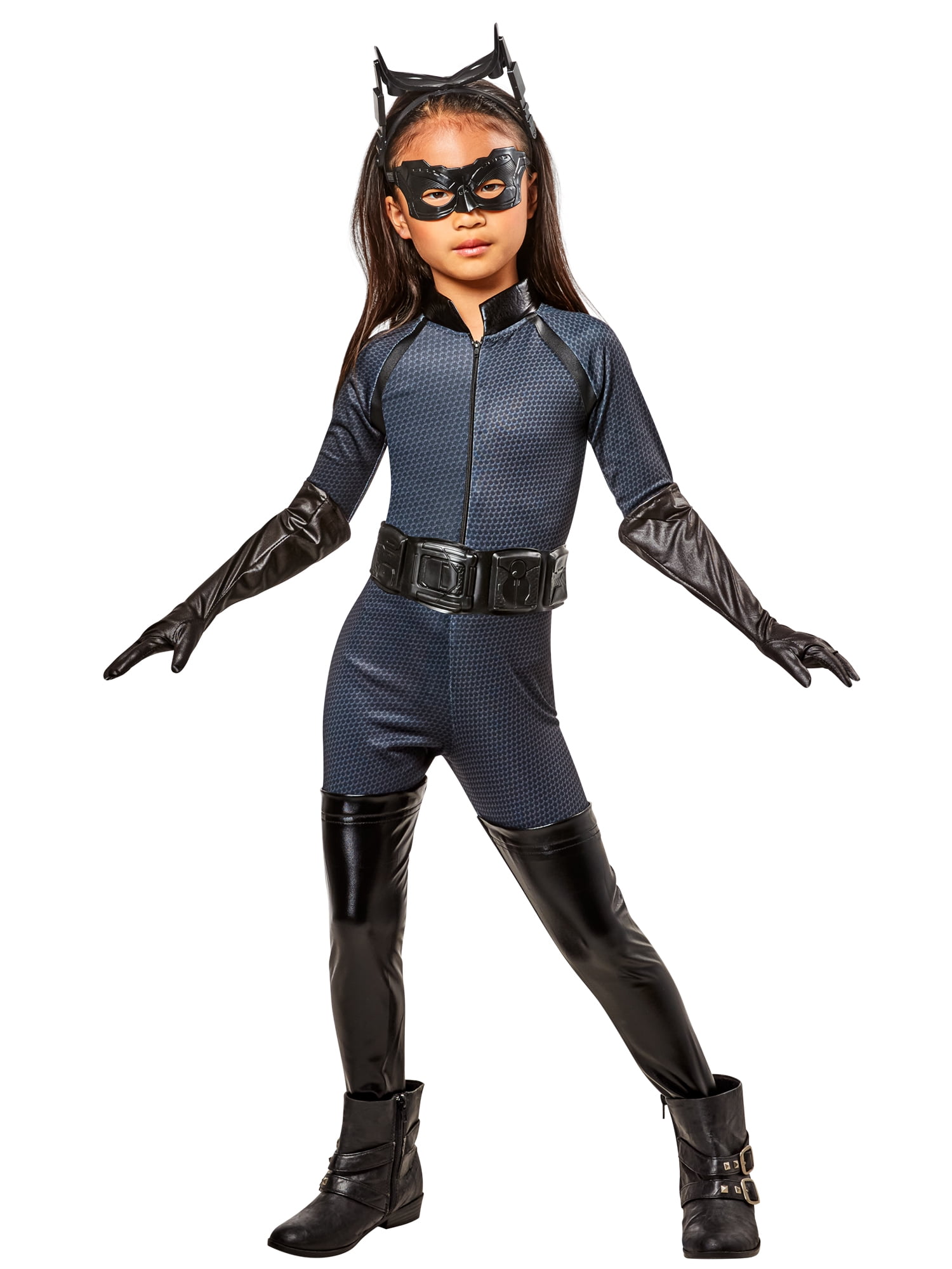 The Dark Knight Rises Catwoman Deluxe Costume for Kids by Rubies, Girls Small