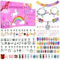 thumbnail image 1 of Girls Charm Bracelet Making Kit,Creative Toys Birthday Gifts for Age 5 6 7 8 9 10 11 12 Year Old Girl Children DIY Art Craft Set 218 Pcs Kids Jewelry Supplies Make Set Unicorn Charms Bracelets Kits, 1 of 7