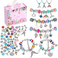 thumbnail image 1 of Girls Charm Bracelet Making Kit: Girl Toys Make Jewelry Supplies Set DIY Craft Art Set Charm Bracelets Kits Creative Birthday Gifts for Girl Age 6 7 8 9 10 11 12 Year Old Kids Little Children, 1 of 7