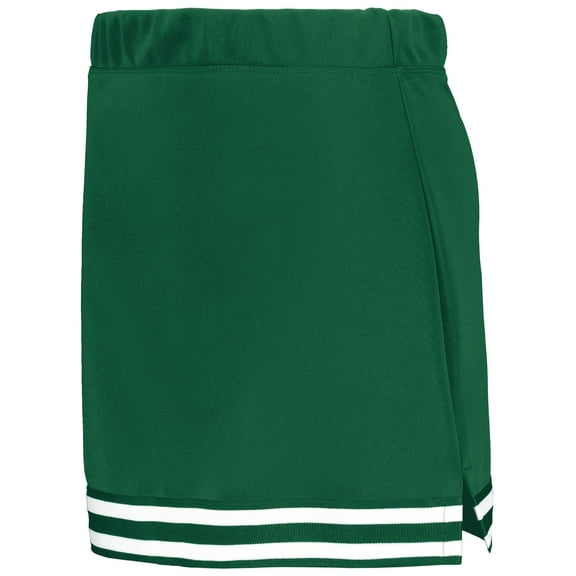 Augusta Sportswear 6926.520.L Girls Cheer Squad Skirt, Dark Green, Black & White - Large