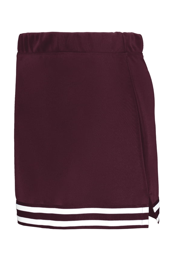 6926.524.S Girls Cheer Squad Skirt, Maroon, Black & White - Small