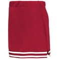 thumbnail image 1 of Augusta Sportswear 6926.U03.XS Girls Cheer Squad Skirt, Scarlet & White - Extra Small, 1 of 1
