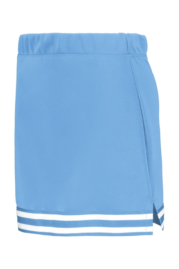 6926.021.XS Girls Cheer Squad Skirt, Columbia Blue & White - Extra Small