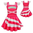 thumbnail image 1 of Girls Cheerleader Cosplay Dress Halloween Flutter Sleeve Fancy-Dress 3-8T, 1 of 7