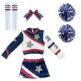 thumbnail image 1 of Girls Cheerleading Uniform With Pom Poms And Socks, Children's Cheerleading Uniform Fule53, 1 of 2