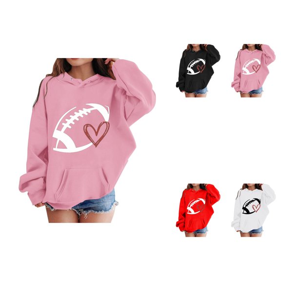 Girls' Cherry Graphic Pullover Hoodie, Soft Long Sleeve Cute Sweatshirt Top for Kids