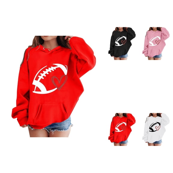 Girls' Cherry Graphic Pullover Hoodie, Soft Long Sleeve Cute Sweatshirt Top for Kids