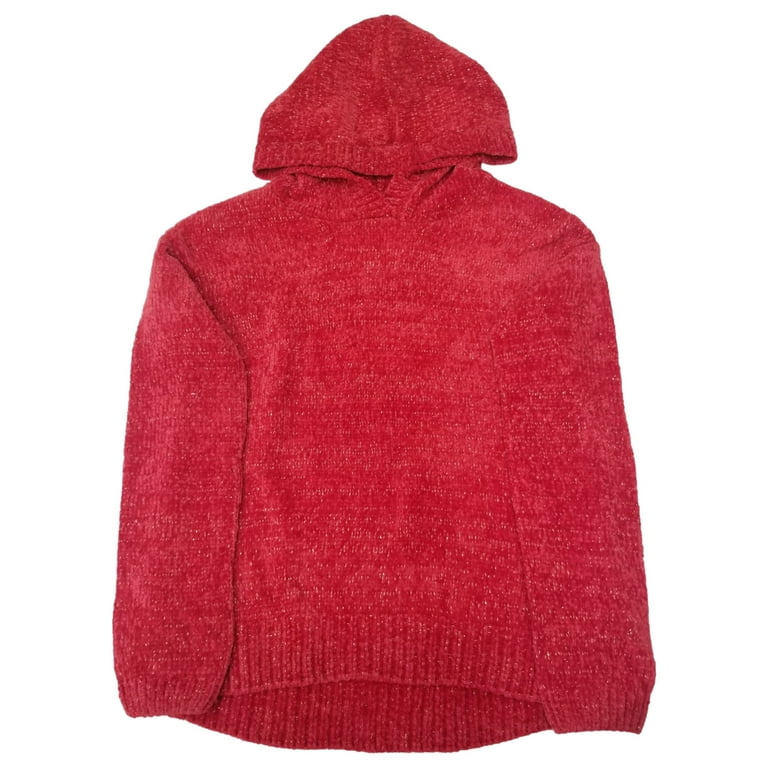 Hooded hotsell chenille sweater