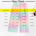 thumbnail image 1 of Girls Chiffon Pants Checkered Wide Leg Ribbed Pants Stretchy Mid Rise Summer Casual Long Trousers 4T, 1 of 7