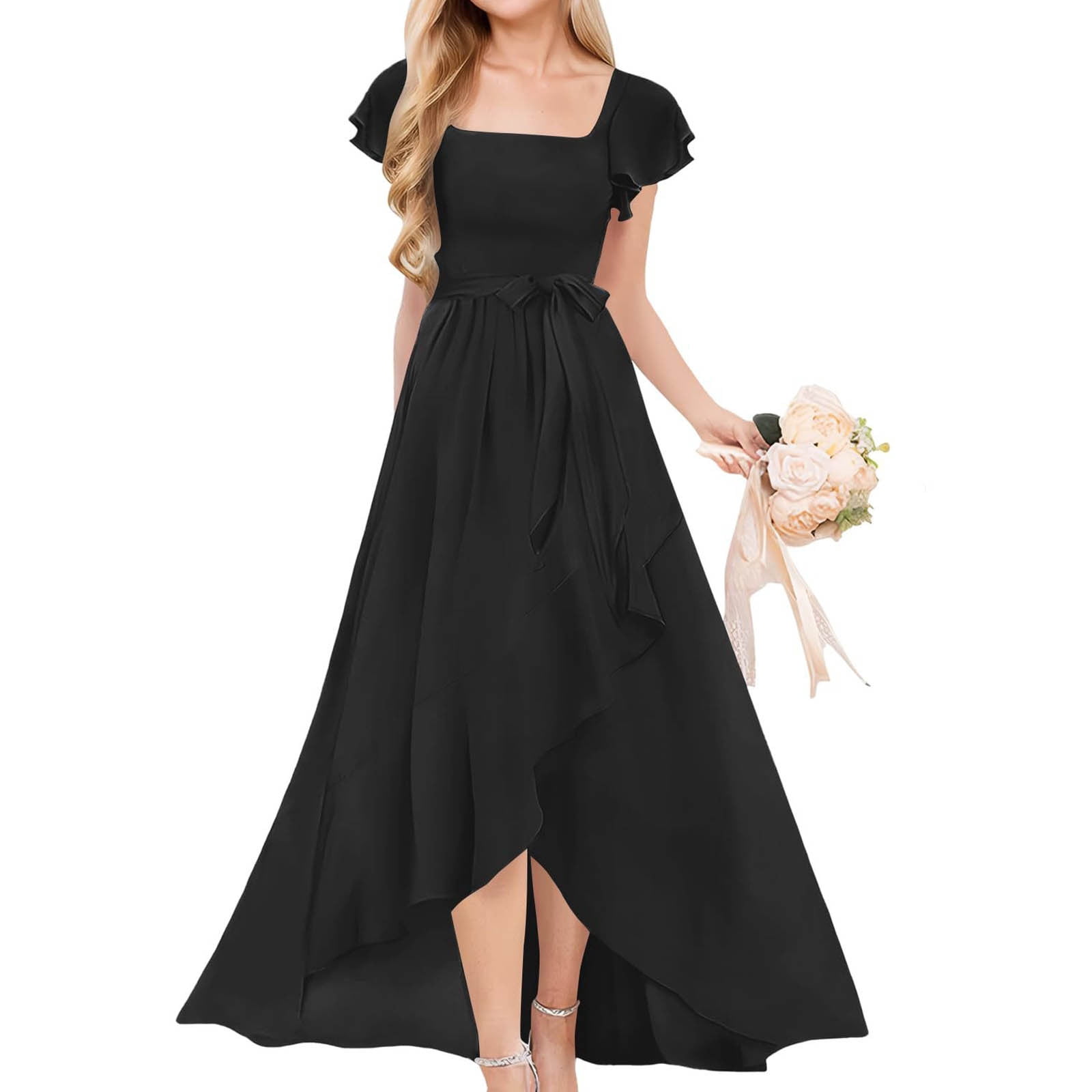 evening dress sale Black Long Formal Fitted Prom Gown Lulus Black High Low Duration:Day-Time Special EitherOrEvent