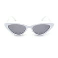thumbnail image 1 of Girls Child Size Gothic Mod Chic Cat Eye Lolita Plastic Sunglasses White Black, 1 of 4
