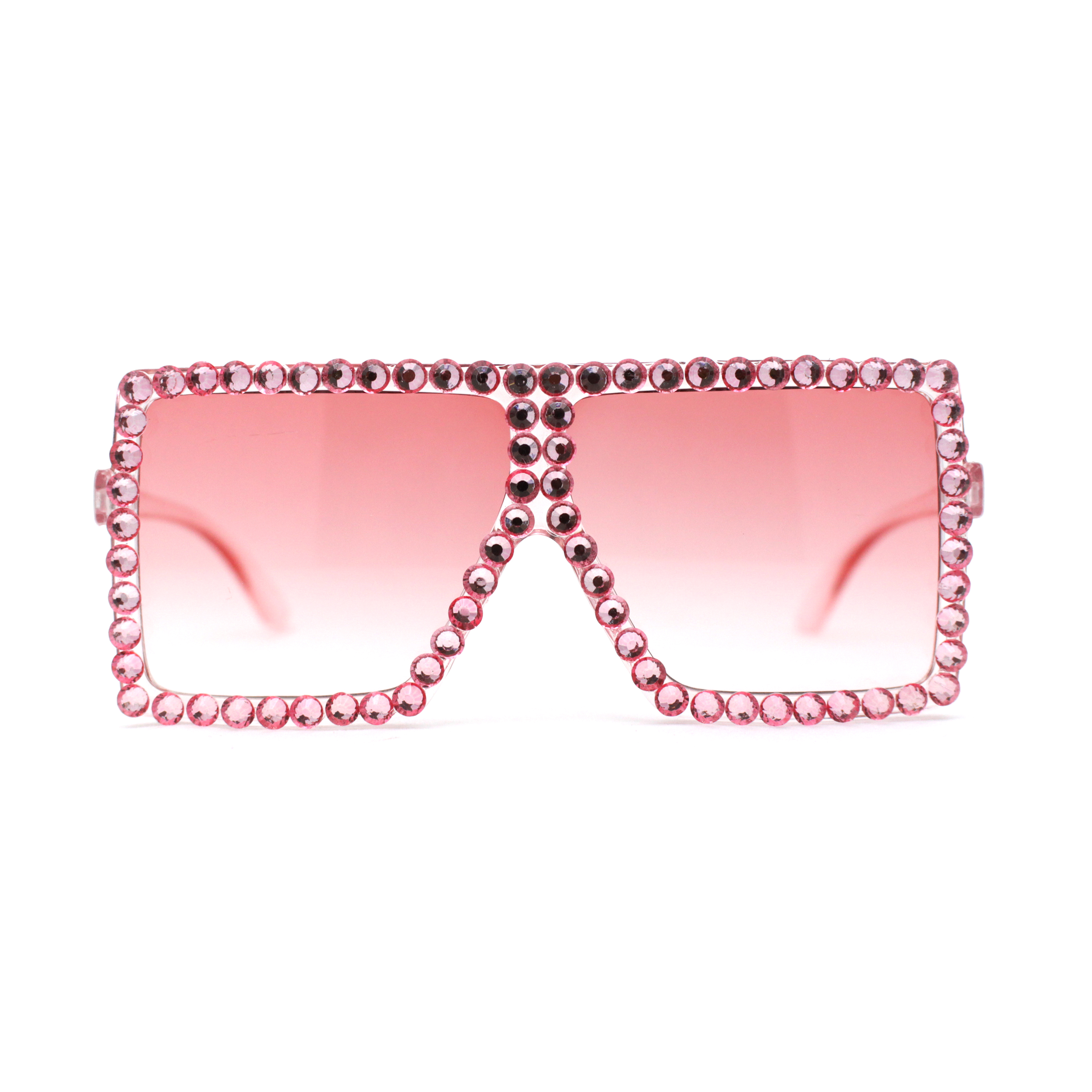 PINK RHINESTONE STUDDED SHADES Amazon.com: SAMURITA Elton Square Diamond Rhinestone  main image 3