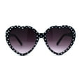 thumbnail image 1 of Girls Child Size Retro Polka Dot Valentine Love Plastic Sunglasses Black, 1 of 3
