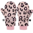 thumbnail image 1 of Girls Children Winter Warm Snow Mittens Trendy Leopard Print for Cold Weather Outdoor Play Gear Kids Toddler Gloves 6M-2T, 1 of 2