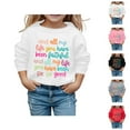 thumbnail image 1 of Girls Christian Sweatshirts Crewneck Long Sleeve Bible Verse Graphic Sweatshirt Kids Pullover Tops, 1 of 1
