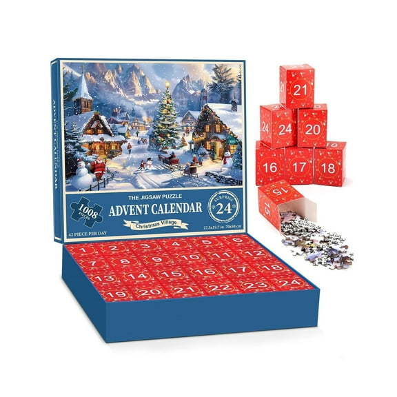 Girls Christmas Advent Calendar – DIY Arts & Crafts Set with 24 Surprise Gifts – Creative Holiday Countdown Toy for Kids, Teens, Girls Aged 5+, Tree Ornament Craft Kit