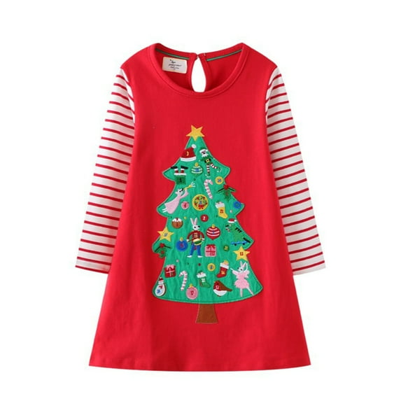 Girls Christmas Dresses Newborn Infant Girls Christmas Short Sleeve Print Tulle Embroidery Lace Ruffles Party Evening Dress Wedding Dress # 4-5 Years, 4T