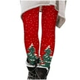 thumbnail image 1 of Girls' Christmas Leggings Snowflake Christmas Tree Printed Casual Pants Festive Kids' Girl Soft Yoga Dance Leggings, 1 of 8