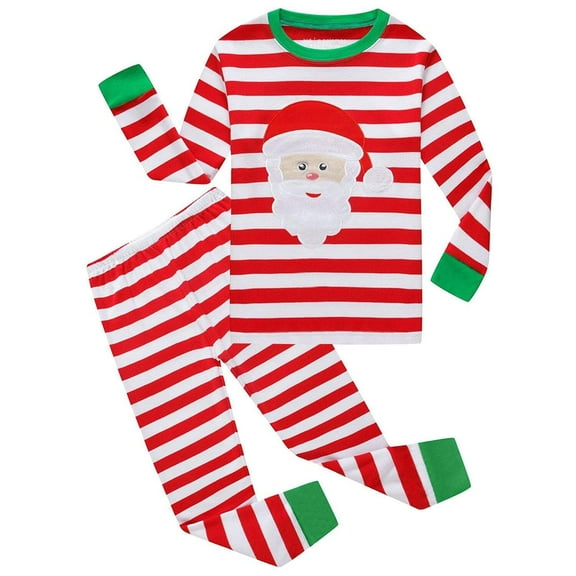 Girls Christmas Pajamas Toddler Kids Pjs Girls Boys Santa Claus Pajamas Winter Sleepwear Children Clothes 2-12T