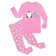 TPHON Girls Christmas Pajamas Toddler Kids Pjs Girls Boys Santa Claus Pajamas Winter Sleepwear Children Clothes 2-12T