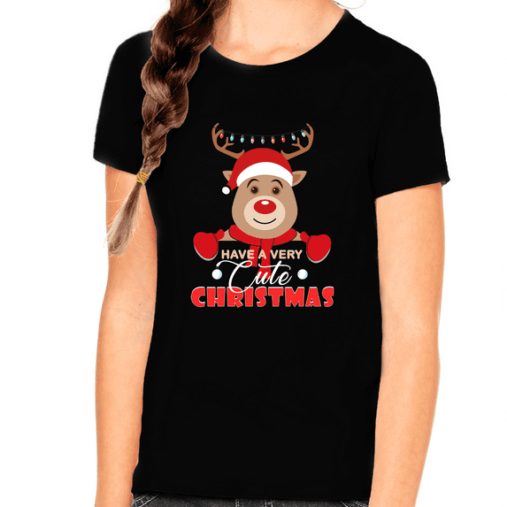Girls Christmas Shirt Cute Family Christmas Shirts Christmas Clothes Christmas Outfits for Girls