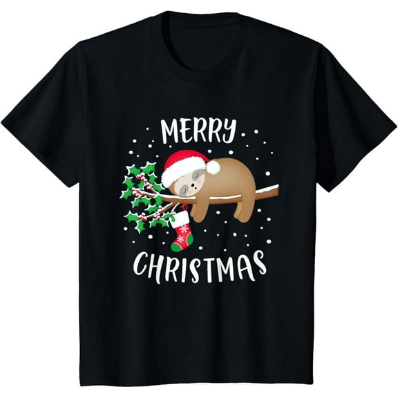 Girls Christmas Short Sleeve T-Shirt | Cute Holiday Graphic Tee