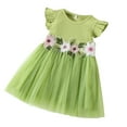 Girls Christmas Skirts Dress Kids Baby Girl's Flower Dress Party Tulle