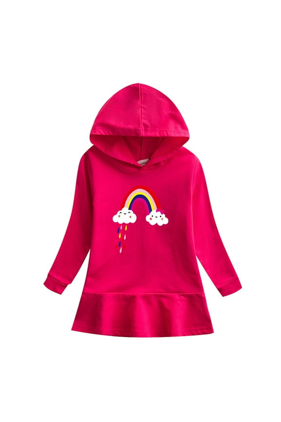 Girls Christmas Sweatshirt Crewneck Oversized Pullover Cotton Clothes Printed Long Sleeves Tops Casual Fleece Sweater Fall Winter Warm Sweatshirts Kids Hoodies