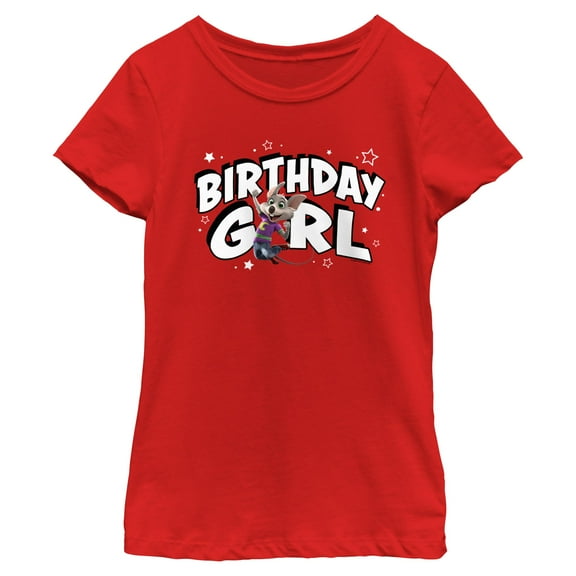 Girls Chuck E. Cheese Birthday Girl T Shirt