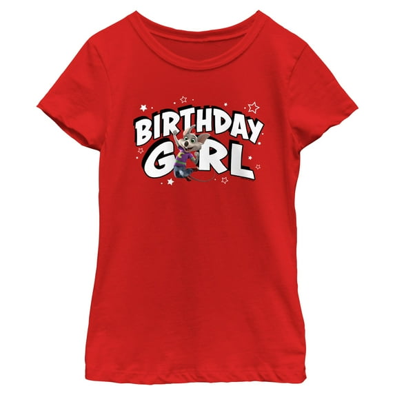Girls Chuck E. Cheese Birthday Girl T Shirt