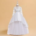 thumbnail image 1 of Girls Girl Dresses Size 7-8 White Casual Dress Crew Neck A Line Summer Dresses with Pockets Birthday Party Dresses Birthday Party Dresses Summer Dresses Size 6 Vestido De NiñA Para Fiesta, 1 of 9