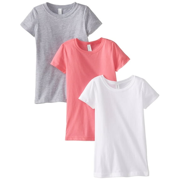 Girls Clementine Three-Pack Everyday Crewneck T-Shirts (Pack of 3)